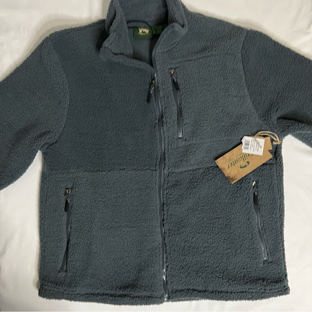 Stillwater Men’s Large Dark Gray Sherpa Fleece Jacket